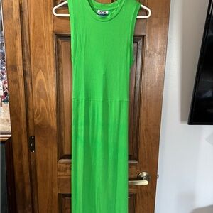Future Collective for Target Green Ribbed Maxi Dress